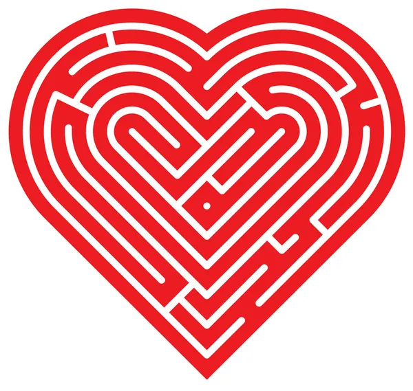 Labyrint lásky — Stockový vektor