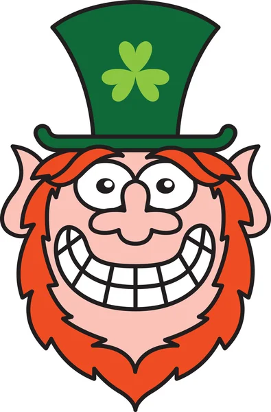 Leprechaun dragen hoed — Stockvector