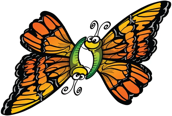 Pareja de mariposas — Archivo Imágenes Vectoriales