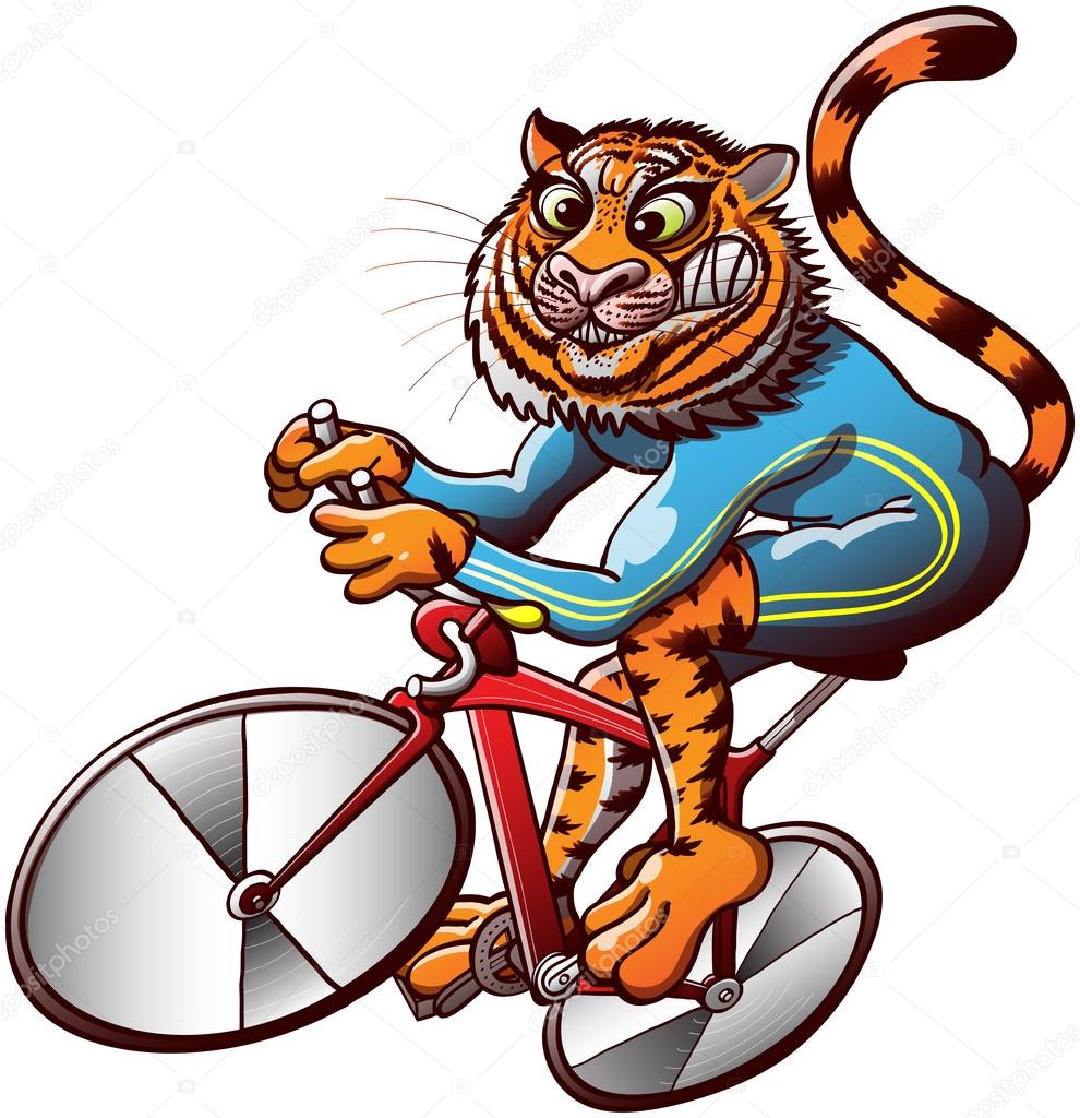 Tiger riding  cycle