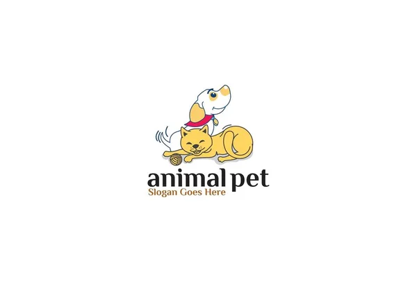 Tier Pet Logo Exklusive Design Inspiration — Stockfoto