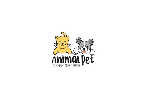 Zvířecí Pet Logo Exkluzivní Design Inspirace — Stock fotografie