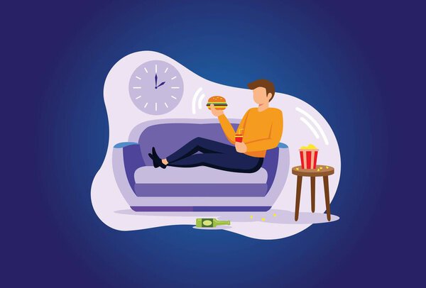 Passive lifestyle illustration exclusive design — Stock Image Passive Lifestyle Illustration Exclusive Design — Stock Photo, Image