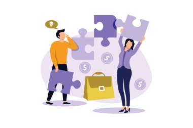 Ortaklık illüstrasyonu özel tasarım ilham kaynağı