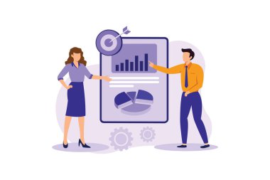 Performans yönetimi illüstrasyonu özel tasarım ilhamı