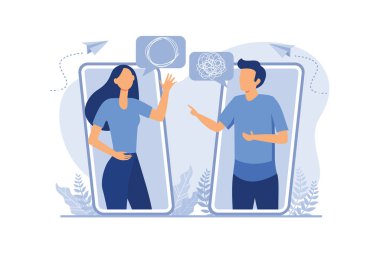 Karışık ve karmakarışık. soyut metafor, iş problemleri çözme kavramı, çevrimiçi iletişim sorunu ve soru çözümü vektörü düz modern tasarım illüstrasyonu