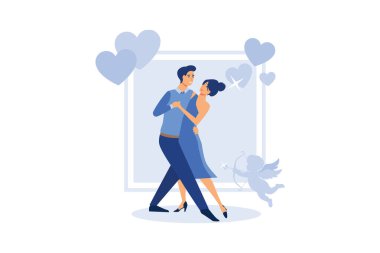 Sevgili sevgililer günü çift mutlu. Erkek çiçekçi kadın verir. Sevgililer ve gün, çift ve sevgililer günü, mutlu sevgililer, aşık çift, genç çift, sevgi ve mutlu çift, çiçek ve olay.