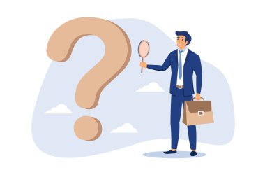 Problem ve kök analizi, araştırma ve liderlik becerileri iş sorunları kavramına çözüm bulmak veya cevap bulmak için, akıllı iş adamı analistleri soru işaretini analiz etmek için büyüteç kullanıyorlar.