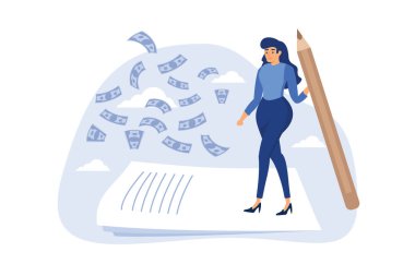 İnternette blog yazarak, içeriği paraya çevirerek, gelir elde ederek veya bağlantı konseptinden kazanç sağlayarak, serbest çalışan kadın blogcu ya da para yakalayan yazar gökten düşüyor.