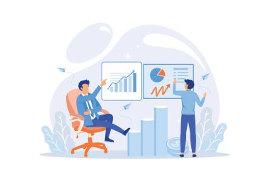 Net income calculating abstract concept vector illustration. Salary calculation, net income formula, take home pay, corporate accounting, calculating earnings, profit estimation
