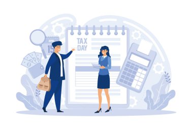Registration of claim form document, providing personal information, income information vector set. Tax filing, credits and expenses, financial report.