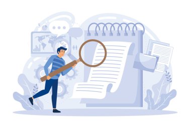 Terimlerin ve koşulların vektör çizimi düz vektör modern illüstrasyon