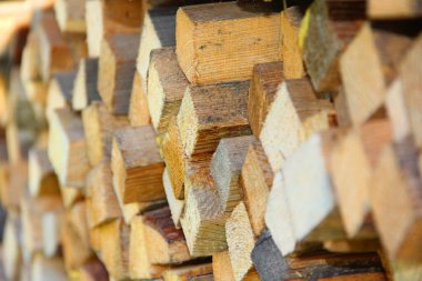 Yakacak odun yığını. Yakacak odun topluyorum.