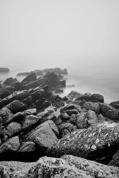 Rocas Increíbles Junto Orilla Isla Danesa —  Fotos de Stock