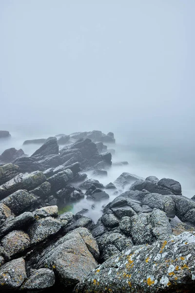 Amazing Rocks Shore Danish Island — Zdjęcie stockowe