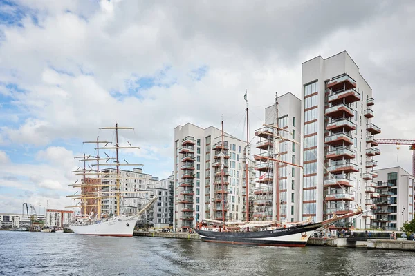 Magas Fehér Hajó 2022 Magas Hajó Versenyről Aalborg 2022 Ben — Stock Fotó