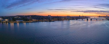 Danimarka 'nın Aalborg şehrinin manzarası