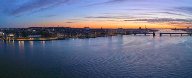 Danimarka 'nın Aalborg şehrinin manzarası