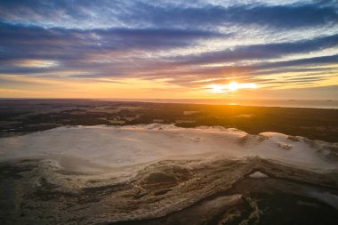 Danimarka sahilinde büyük kum tepecikleri