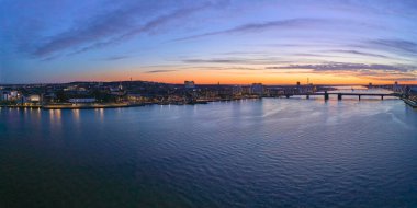 Danimarka 'nın Aalborg şehrinin manzarası