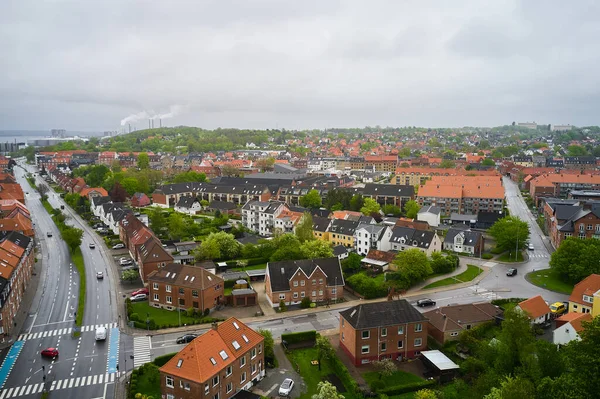 Uitzicht Stad Aalborg Denemarken — Stockfoto