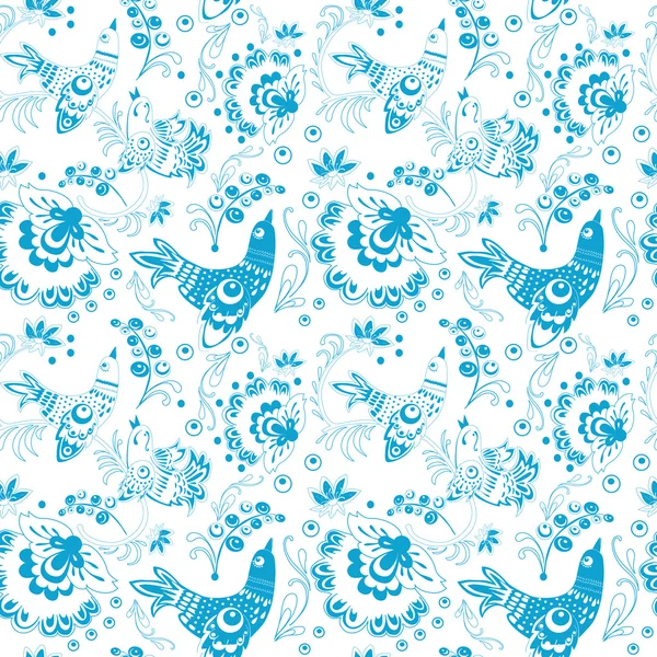 Patrón estilizado de aves — Archivo Imágenes Vectoriales