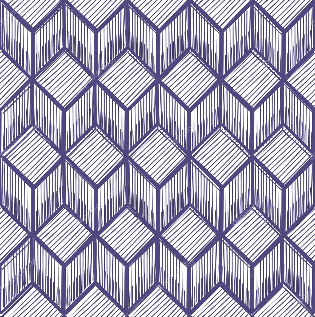 Geometric pattern of cubes