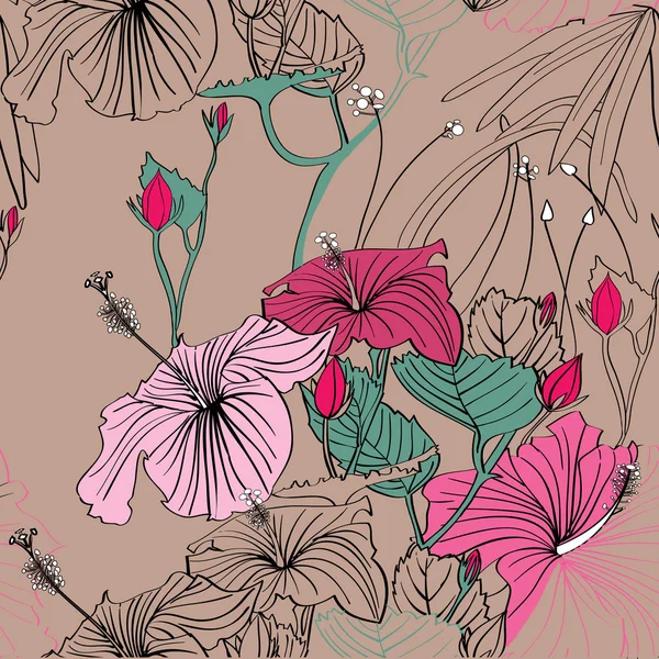 Bloemen patroon — Stockvector