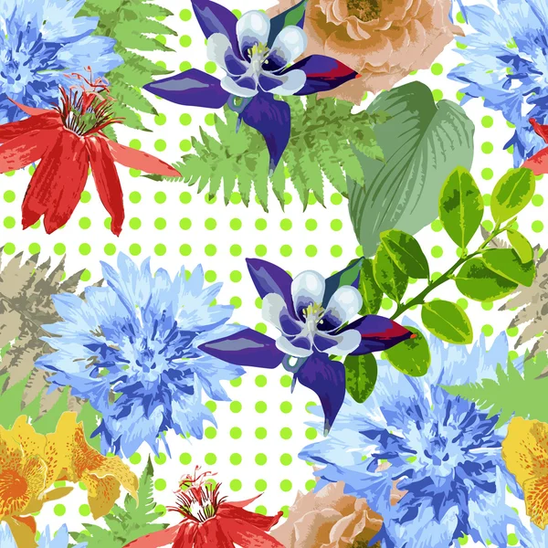 Exotic flowers — Stock Vector