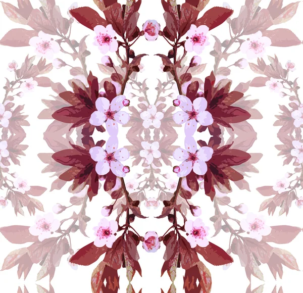 Flores de albaricoque — Archivo Imágenes Vectoriales