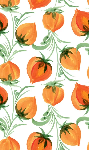 Orange Blumen Hintergrund — Stockvektor