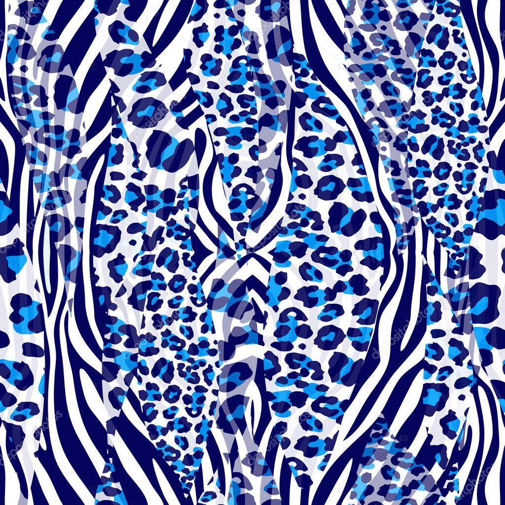 Seamless pattern zebra color