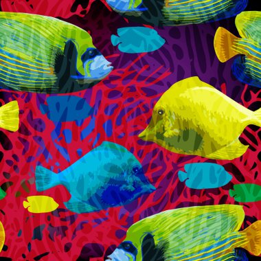 sualtı dünyasını egzotik balık