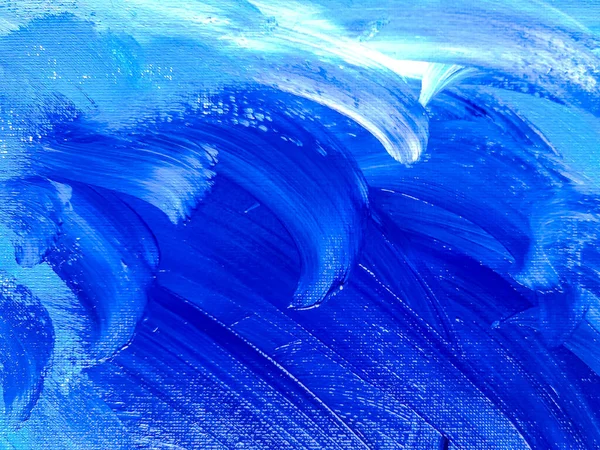 Textura Fundo Tinta Acrílica Cor Azul Tinta Fogo Abstrato Com — Fotografia de Stock