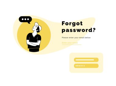 Genç adam problem çözüyor ve şifreyi hatırlıyor.