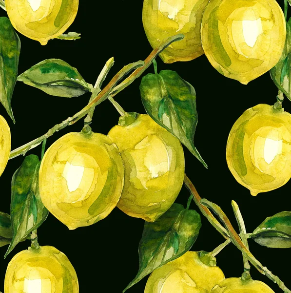 Bezešvé patten citron — Stock fotografie
