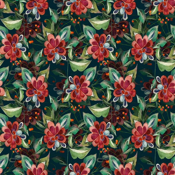 Motif floral sans couture — Photo