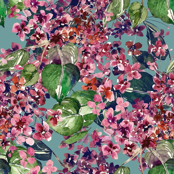 Květinové akvarel zázemí — Stock fotografie