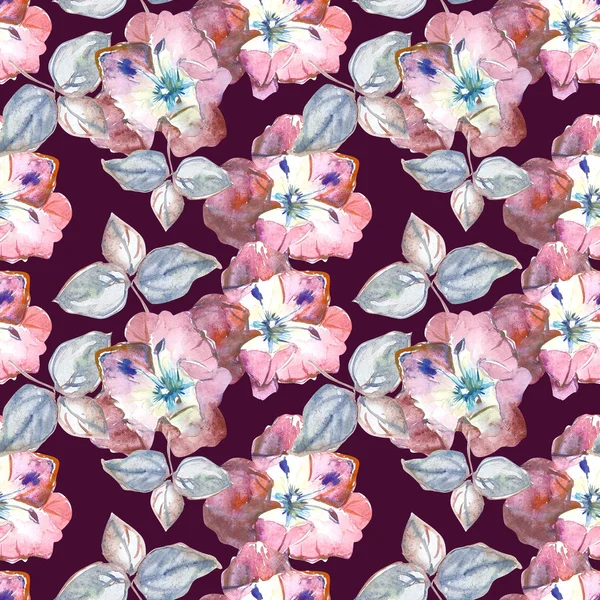 Floraler Aquarell-Hintergrund — Stockfoto