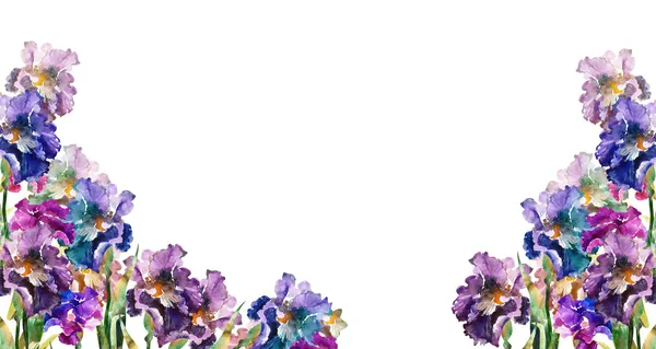 Dekorativer Hintergrund mit Blumen — Stockfoto