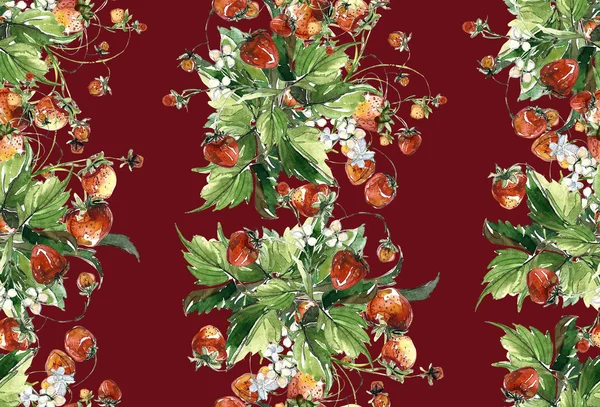 Φράουλες μοτίβο — Φωτογραφία Αρχείου
