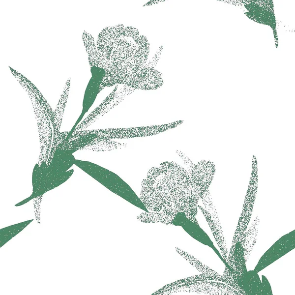 Graphic Image Decorative Tulips Illustration White Colored Background Seamless Pattern — Photo