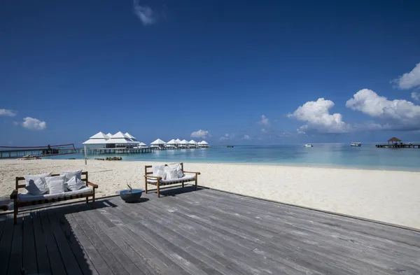 Tropical beach in the maldives — Stock Photo, Image