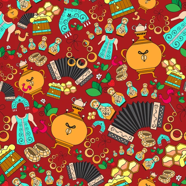 Rusya'nın sembolleri vektör sonsuz arka plan