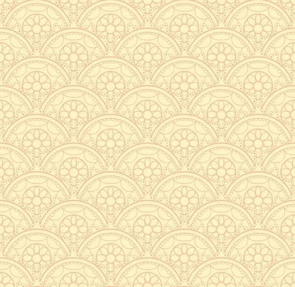 Vector seamless texture. Endless background with decorative elements. Monochrome vector background for use in design. Use for wallpaper, pattern fills, web page. Background in Russian style — Stock Vector