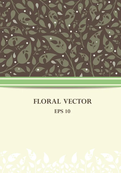 Vektor Hintergrund mit floralen Elementen — Stockvektor