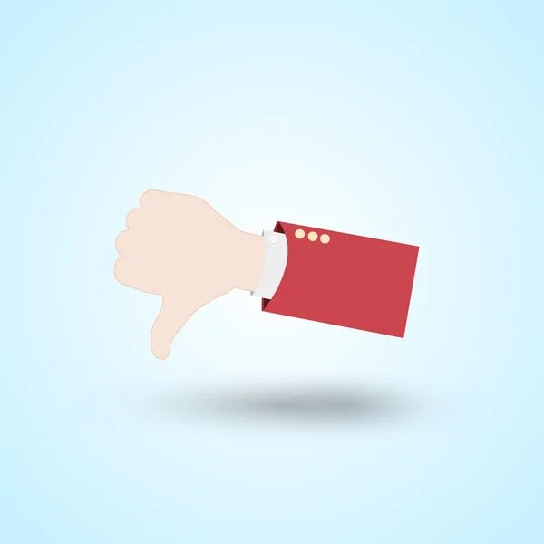 Dislike hand — Stock Vector