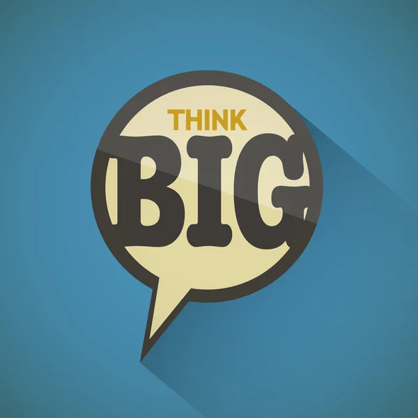 Think Big motivation balloon — Stock Vector