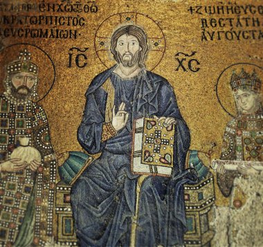 İsa Mesih mozaik kompozisyon Ayasofya sophia