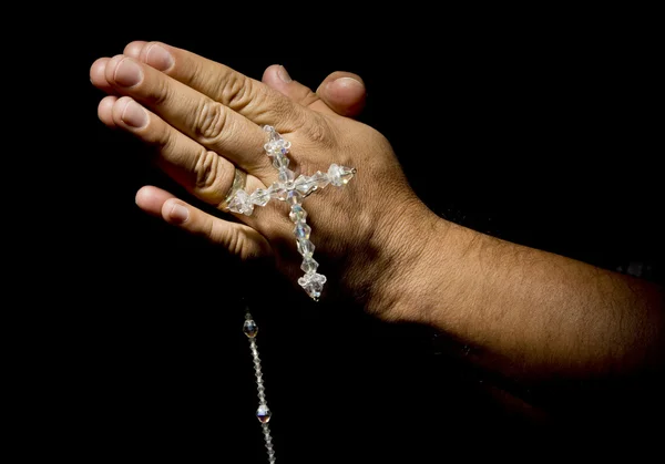 Ludzie ręce modląc się — Zdjęcie stockowe